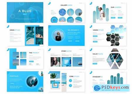 Blue - Powerpoint Google Slides and Keynote Templates