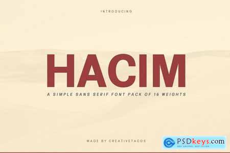 Hacim Simple Sans Serif Font Family 4394154