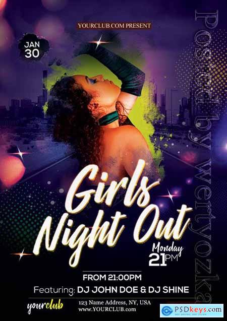 Girls Night Out - Premium flyer psd template