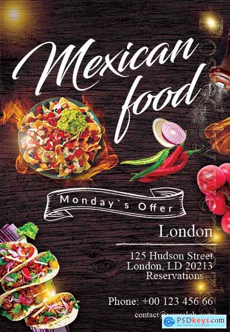 Mexican Food - Premium flyer psd template
