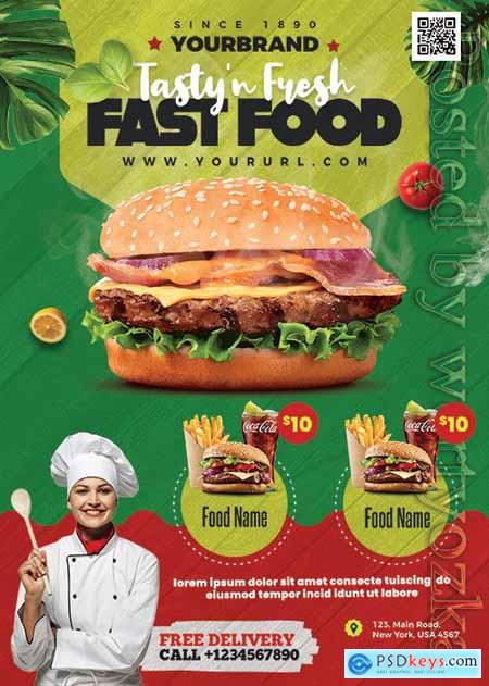 Fast Food Menu - Premium flyer psd template
