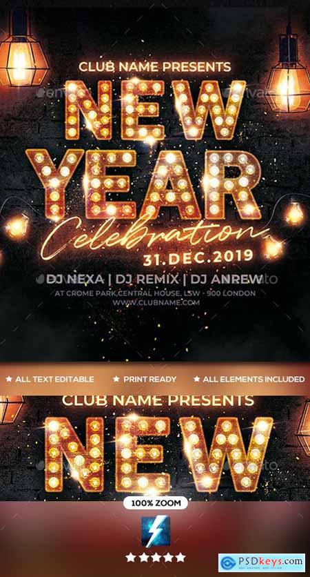 New Year Party Flyer 25229203