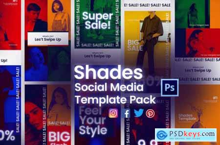 Shades Post + Story Social Media Template