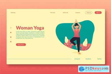 Woman Yoga - Landing Page GR