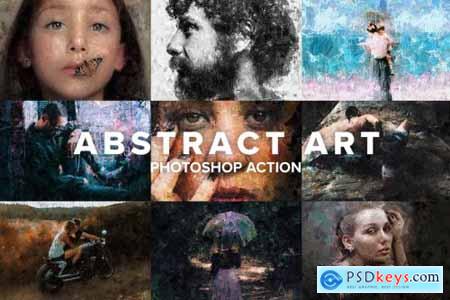 Abstract Art Photoshop Action 4403730