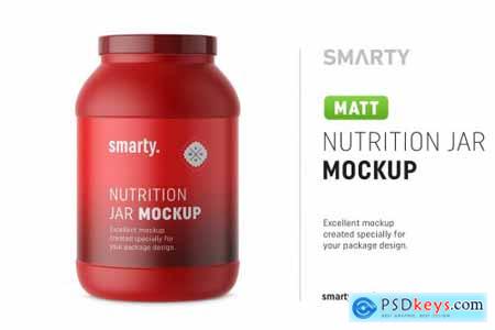 Matt nutrition jar mockup 4325093