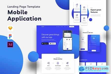 Mobile Application Landing Page Template