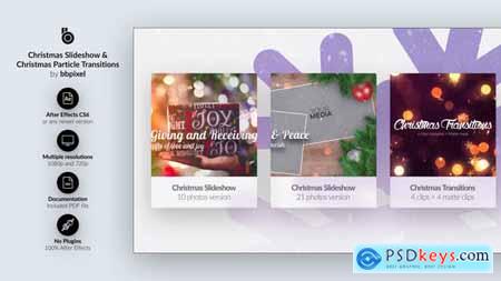Videohive Christmas Slideshow & Christmas Particle Transitions 25174120