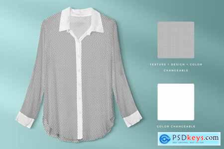 Female Full Sleeve Shirt Mockup 4103678