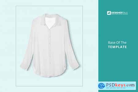 Female Full Sleeve Shirt Mockup 4103678