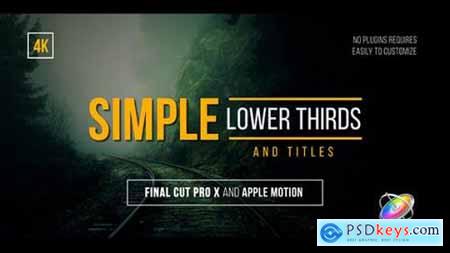 Videohive Simple Lower Thirds and Titles FCPX 20429481