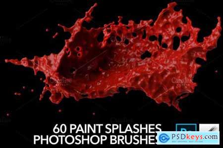 60 Paint Splash Brushes for PS 4388616