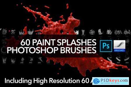 60 Paint Splash Brushes for PS 4388616