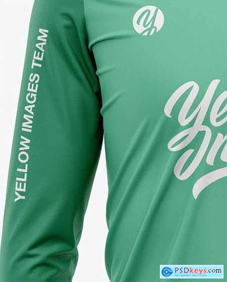 Mens Long Sleeve Soccer Kit Mockup - Front 51671