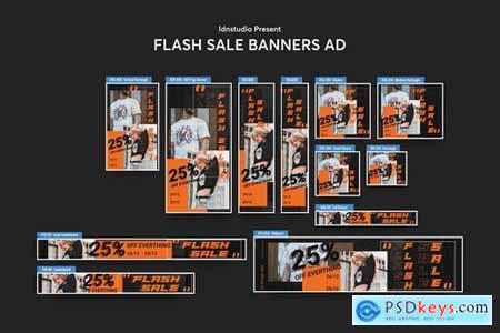 Flash Sale Sale Banners Ad Banners Ad PSD Template