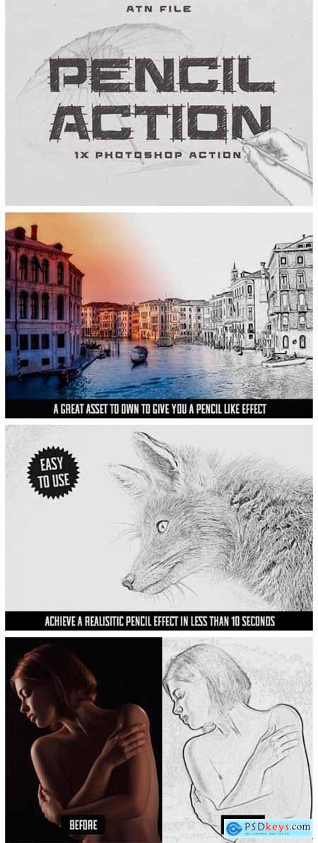 Easy Pencil Effect for Photoshop 2333200