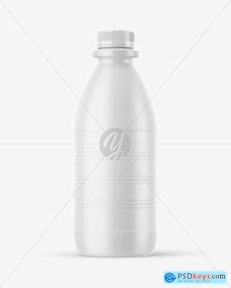 Dairy Bottle with Matte Shrink Sleeve Mockup 51716
