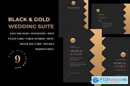 Black & Gold Wedding Suite