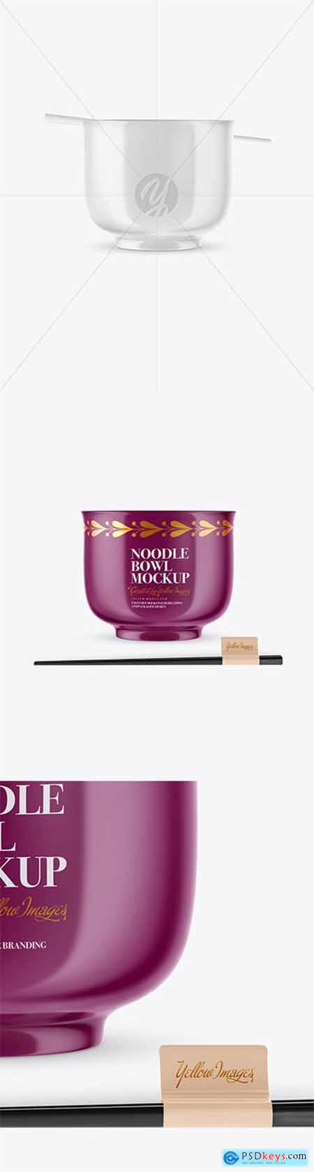 Glossy Noodle Bowl Mockup 51085