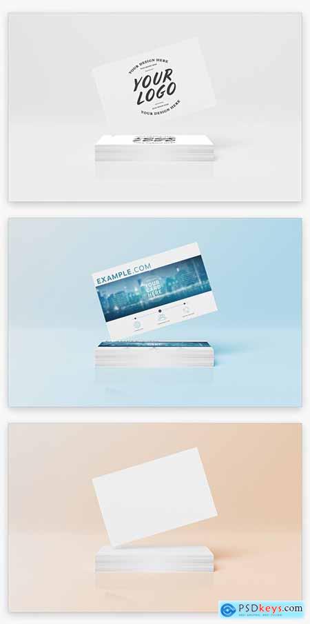 Stack of Business Cards Mockup 222040988