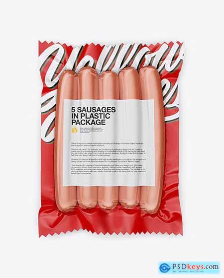5 Sausages Pack Mockup 51493