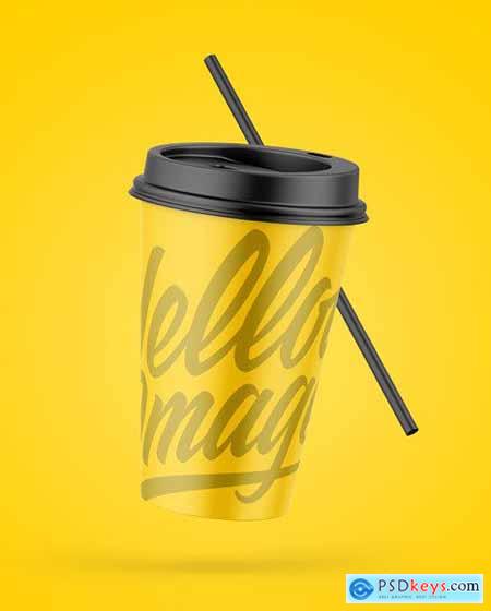 Download Matte Coffee Cup W Straw Mockup 51414 Free Download Photoshop Vector Stock Image Via Torrent Zippyshare From Psdkeys Com