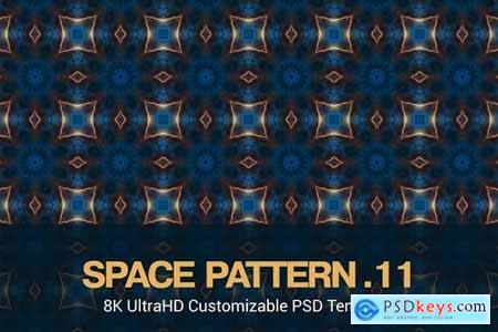 8K UltraHD Seamless Space Pattern Background