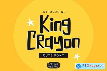 King Crayon Font