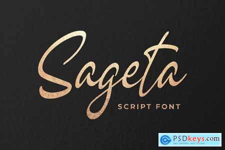 Sageta - Luxury Script Font