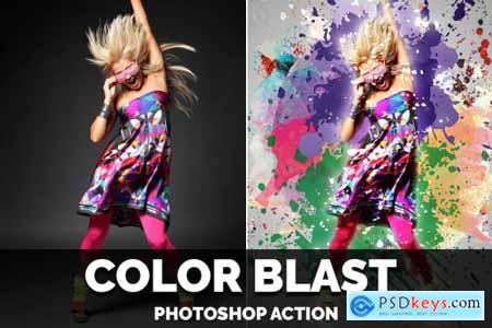 Color Blast Photoshop Action 4406654
