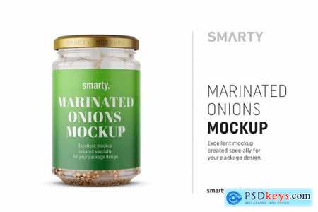 Marinated onions jar mockup 4411641