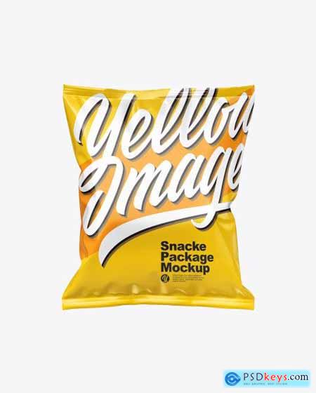 Glossy Snack Package Mockup 51697