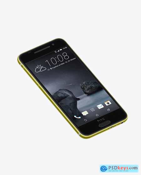 Acid Gold HTC A9 Phone Mockup 51704