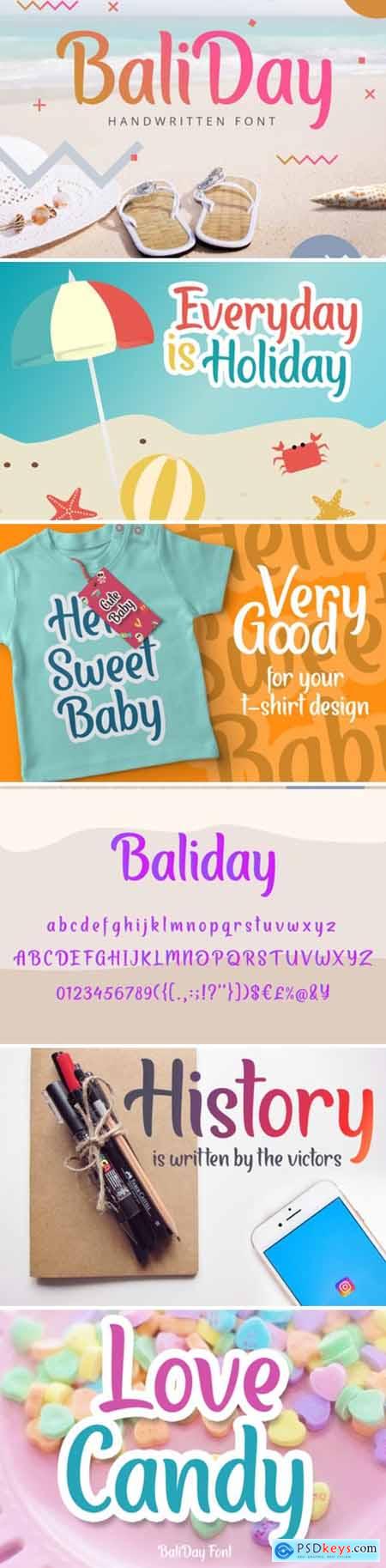 Baliday Summer Font