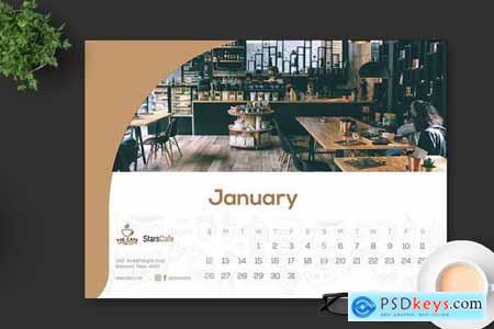 2020 Cafe - Coffee Calendar Desk Pro