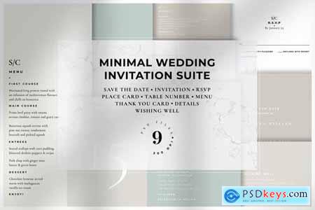 Minimal Wedding Invitation Suite