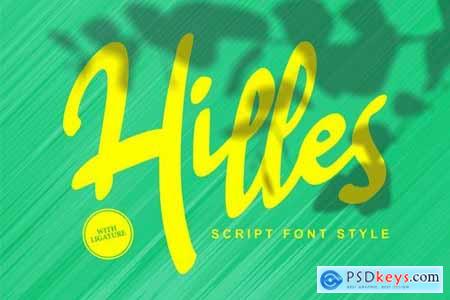 Hilles Script Font Style