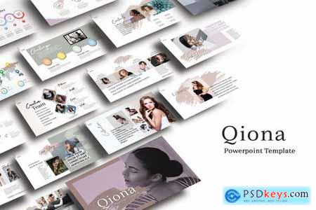 QIONA - Fashion Powerpoint Google Slides and Keynote Templates