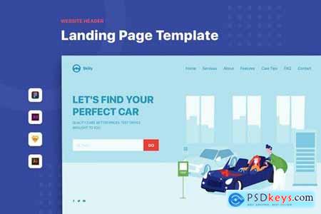 Website Header and Landing Page Templates Pack