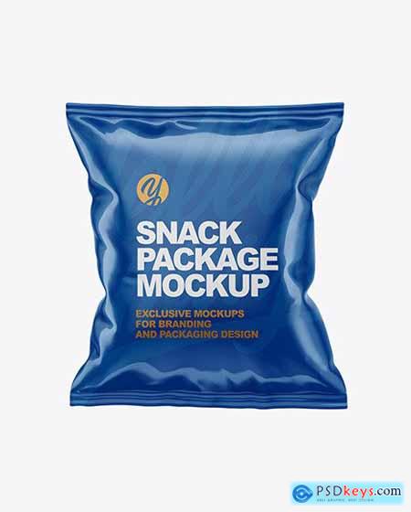Glossy Snack Package Mockup 51524