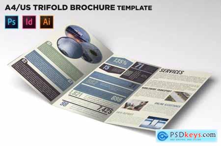 Infographic Business Trifold Brochure Template