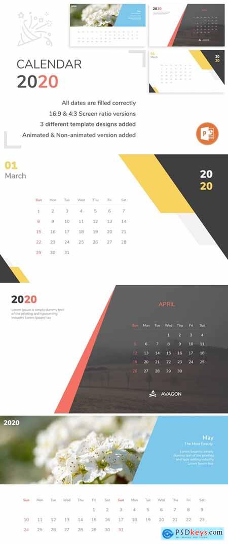 Calendar 2020 Powerpoint Template
