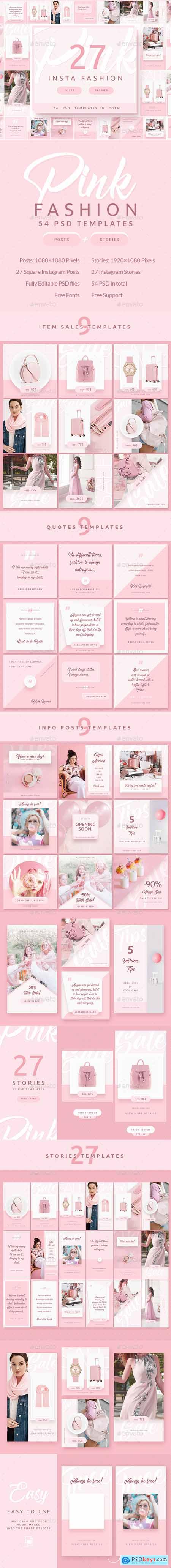 Pink Fashion - Instagram Posts & Stories 24799049