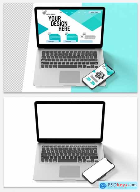 Laptop and Smartphone Mockup 313141220