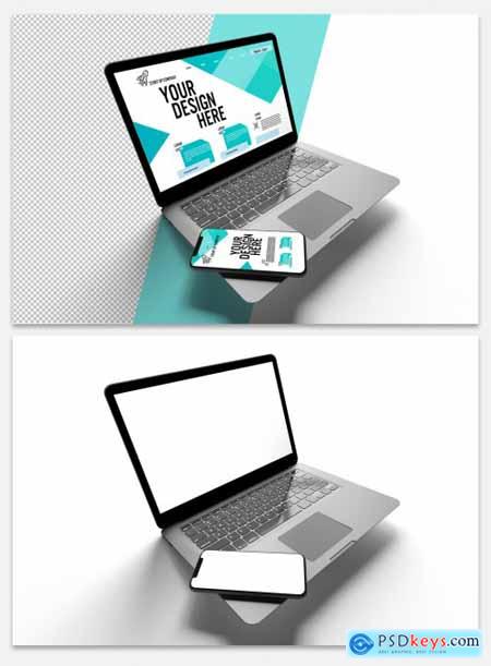 Smartphone and Laptop Mockup 313138221