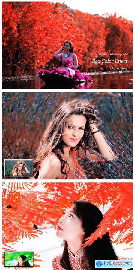 Red Color Effect Ps Action 2127499