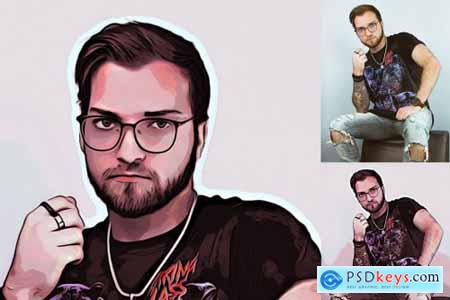 Creativemarket Cartoon Effect Photoshop Action 4329332