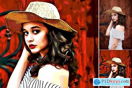 Cartoon Effect Photoshop Action 4329332