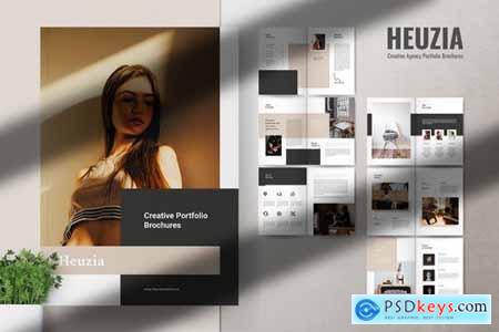 HEUZIA Creative Agency Portfolio Brochures