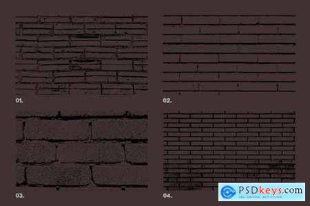 Vector Brick Wall Textures x12